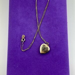 💛 Vintage 925 Gold Plated Heart Locket Necklace